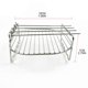 thumbnail image 2 of Baking Tray Skewers Air Fryer Stainless Steel Holder BBQ Rack Double Layer Grill, 2 of 4