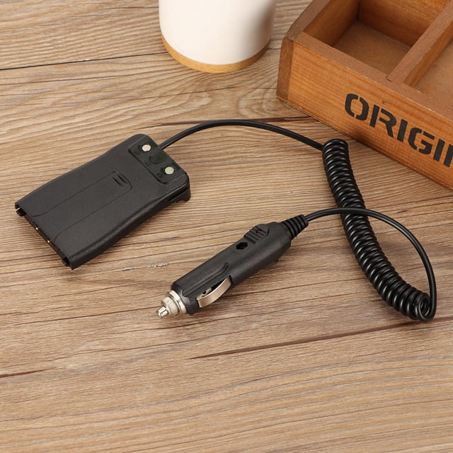 Adaptador De Cargador Eliminador De Batería De Radio De Coche De 12V Negro Compatible Con Radio Popular BF 666S BF 777S BF 888S 18x11,9x1,8 Cm 69g