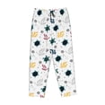 thumbnail image 4 of Naloa Turtles And Corals Print Women’s Ultra-Soft Comfy Pajama Lounge Pants with Pockets & Drawstring, 4 of 8