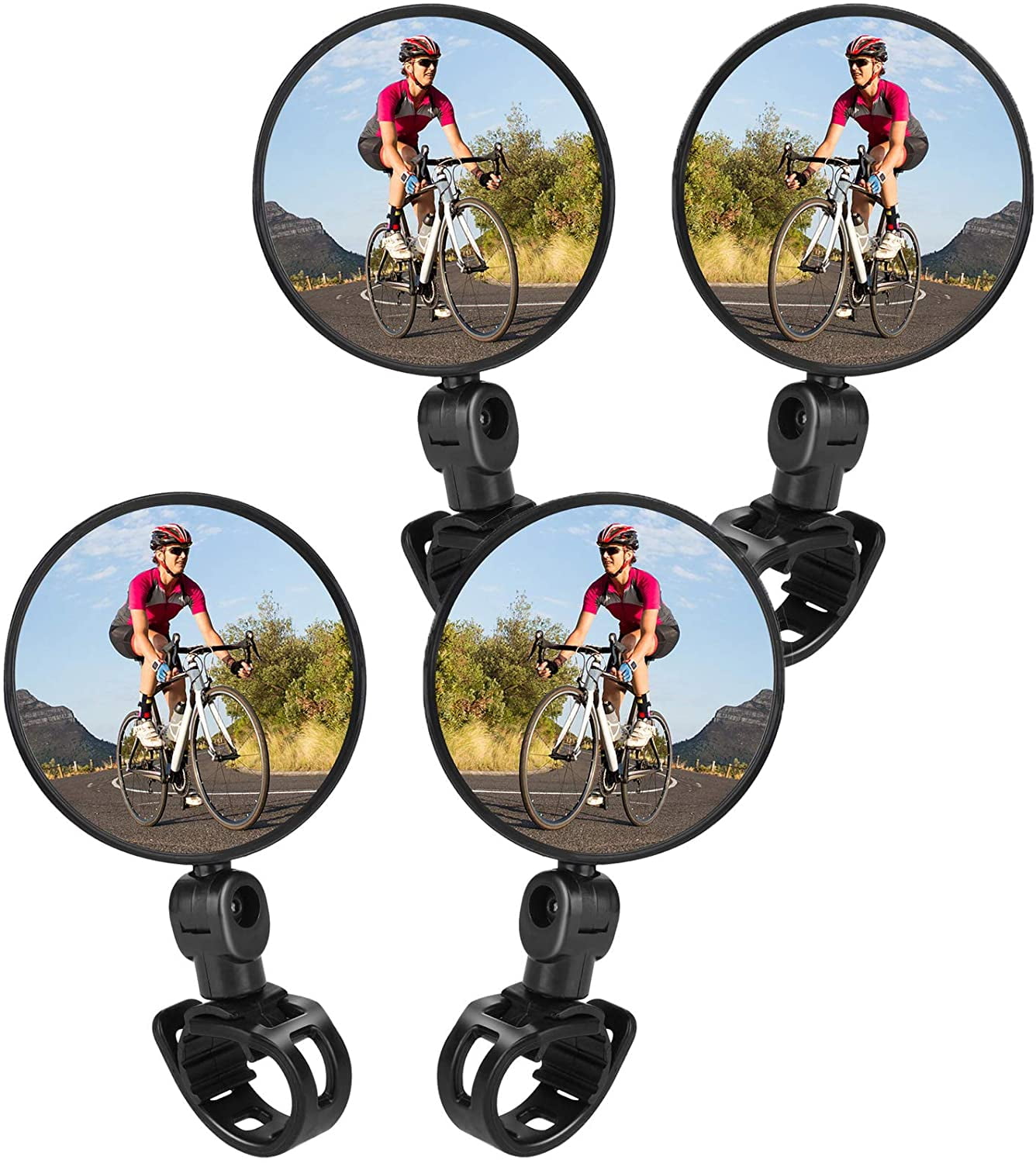 Bicycle Mirrors Cycling Mountain Bike Rear Mirror View For Handlebar Rearview 