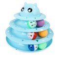 thumbnail image 1 of Rodillo de juguete para gatos, plataforma giratoria de 3 niveles, juguetes para gatos, bolas con seis bolas de colores, gatito interactivo, diversión, ejercicio físico mental, rompecabezas, juguetes para gatitos (1 paquete, azul) Rojo Verde MX-0128398FYD, 1 of 5