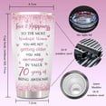 thumbnail image 5 of 70th Birthday Gifts for Women Tumbler, 70th Birthday Decorations, Best Gifts for 70 Year Old Woman, 70th Birthday Gifts Mug, 70 Year Old Birthday Gift Ideas, 1953 Birthday Gifts Coffee Cup 1PC, 5 of 6
