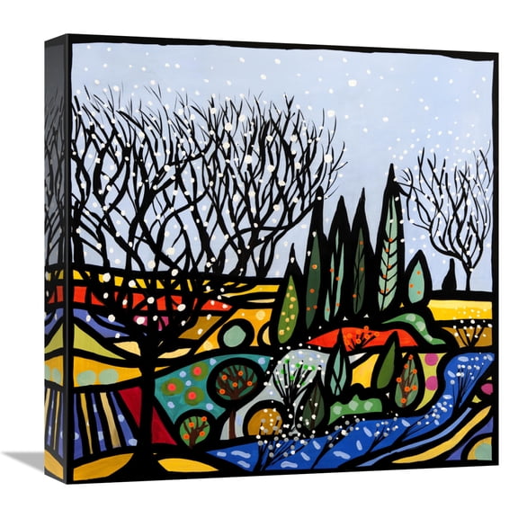 Global Gallery's 'L'allegro ruscello' by Wallas Stretched Canvas Wall Art