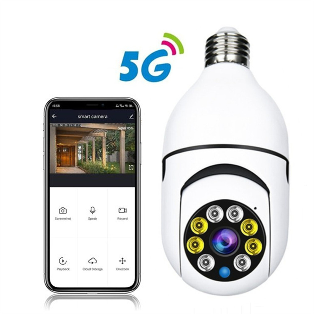 BLUELK Light Bulb Camera, 1080P 5G WiFi Camera,Smart Motion Detection Alarm,Remote Viewing, Night Vision
