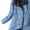 Light blue, variant on Hueook Winter Warm Down Jackets for women Plus Size Zip Up Casual Winter Mid-length Windproof with Pockets Quilted Puffer Thin Jacket Coat Outwear Tops