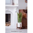 thumbnail image 3 of Plant Stand Mid Century Wood Flower Pot Holder (Plant Pot NOT Included) Modern Potted Stand Indoor Display Rack Rustic Decor, Up to 10 Inch Planter, Brown, 3 of 9