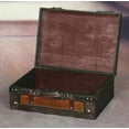 thumbnail image 3 of Wooden Vintage Luggage Trunks - Storage Box with Hinged Lids, Old-Fashioned Decorative Box for Coffee Table Decor,  Shelf Decor or Table Decor, Large, 3 of 4