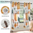 thumbnail image 3 of Yayeee Window Curtains Set of 2 for Living Room Light Filtering 63"x42", Pumpkins Pattern, 3 of 7