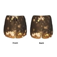 thumbnail image 3 of Lsque Gold butterfly glitter Printed Women's Running Shorts with Liner Pockets,Elastic Quick Dry Workout Athletic Gym Yoga Shorts,Womens High Waist Shorts-XX-Large, 3 of 7