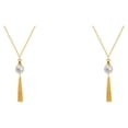 thumbnail image 1 of Collar de cadena Sonducket Joyas estéticas con borlas dorado, 1 of 6
