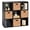 Black, variant on SONGMY 9-Cube Storage Organizer, 11in Shelf Opening, Bookcase, Display Shelf, Customizable w/ 3 Removable Back Panels - White