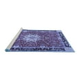 thumbnail image 2 of Ahgly Company Machine Washable Indoor Square Persian Blue Traditional Area Rugs, 4' Square, 2 of 4