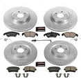 thumbnail image 3 of PowerStop Front and Rear Z23 Evolution Sport Carbon-Fiber Ceramic Brake Pad and Drilled & Slotted Rotor Kit Fits: AUDI Select Models K6143, 3 of 10