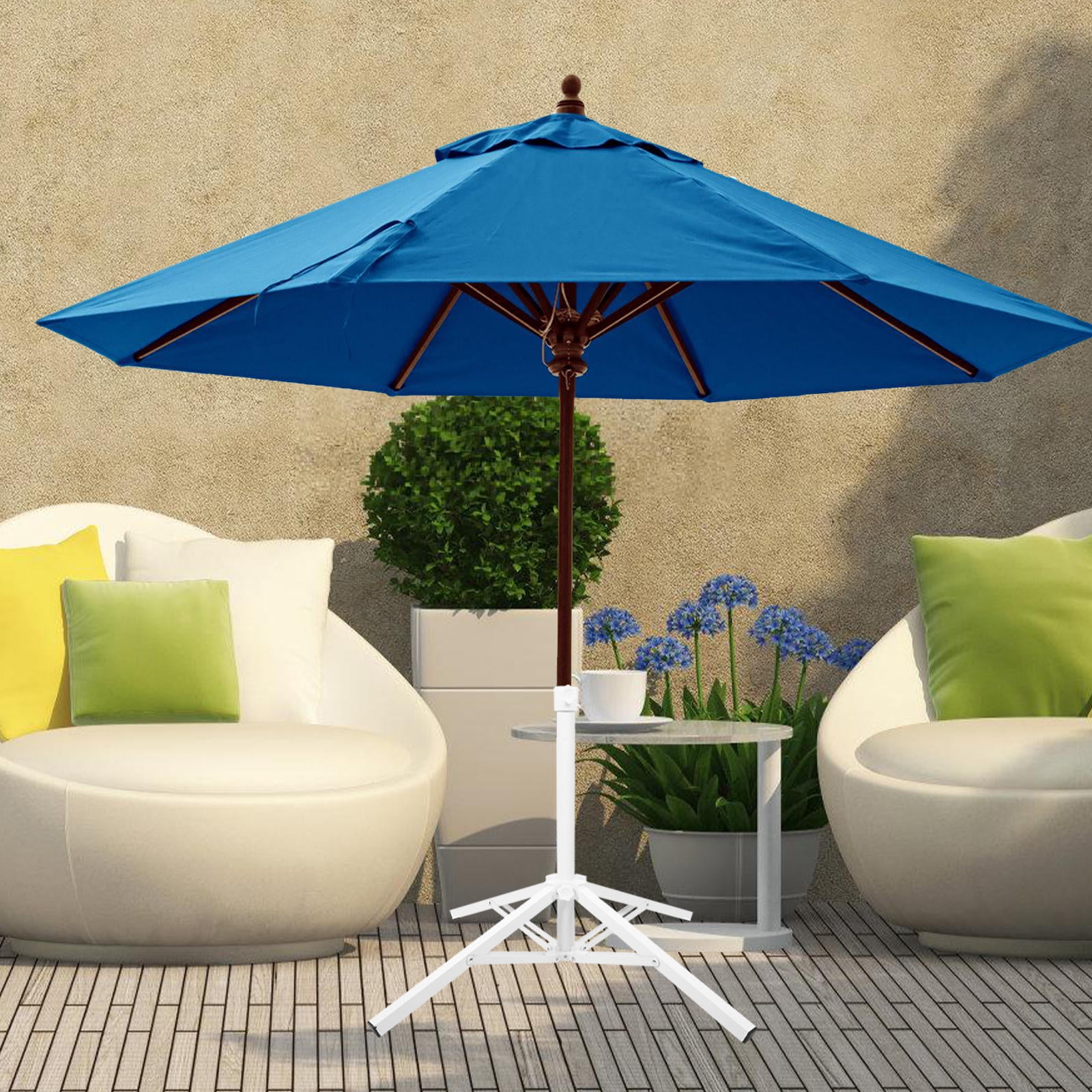 Houderco 1Pack Heavy Duty Metal Beach Umbrella Stand for Wind and Sun Protection