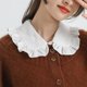 thumbnail image 5 of Mantón falso para mujer, medias camisas a la moda, chal falso con solapa, chal decorativo desmontable para blusa, suéter, recuerdo , regalo Zulema Cuello falso de las mujeres, 5 of 8