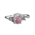 thumbnail image 2 of Cheers Women Ring Exquisite Oval Opal Rhinestone Knuckle Ring Finger Decoration, 2 of 2