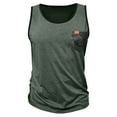 thumbnail image 5 of VBTAPA Men's Sleeveless Gym Tank Tops with Pocket Workout Bodybuilding Muscle T Shirts Solid Basic Undershirts Green M, 5 of 8