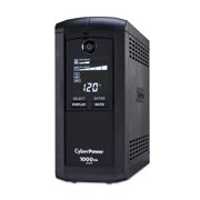 CyberPower CP1000AVRLCD Battery Backup UPS, 1000VA/600W, 120V, 8 Outlets, AVR, LCD Display, Black