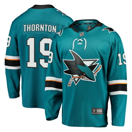 Joe Johnson Jersey - Joe Thornton San Jose Sharks Fanatics Branded Youth Breakaway Player Jersey - Teal