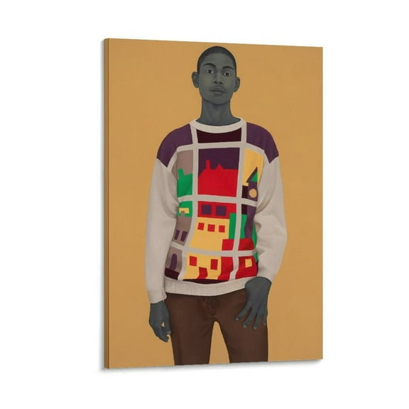Portrait Painter Amy Sherald Painting Art Poster (50) Gifts Canvas Painting Poster Wall Art Decorative Picture Prints Modern Decor 12x18inch(30x45cm)
