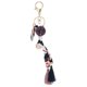 thumbnail image 2 of Japanese Style Handmade Embroidered Cat Key Chain Multi Color Pendant 1 Pc, 2 of 3