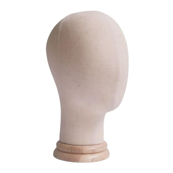 Baoblaze Children Mannequin Head Model Hat Display Head Modern Tabletop Hat Bracket with Wood Base for Home Salon Hairdresser Training