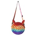 thumbnail image 2 of Bonito bolso de hombro con burbujas de arcoíris, monedero de silicona, juguete sensorial para autismo (A) Tmvgtek Para estrenar, 2 of 9
