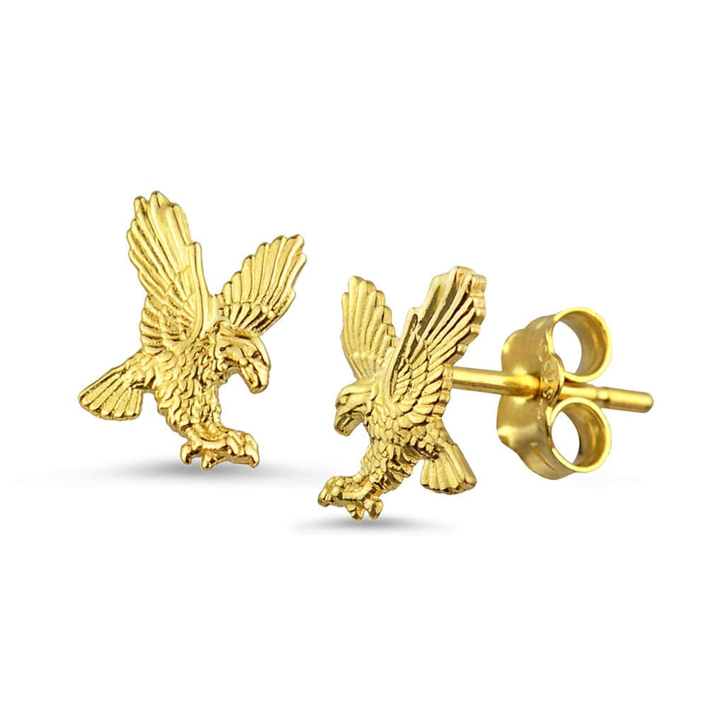 Gold eagle best sale earrings