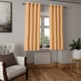 thumbnail image 2 of Ambesonne Romantic Grommet Curtain, Hearts Retro Polka Dots, 50" x 54", Coral Pale Orange Blue, 2 of 6