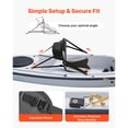 thumbnail image 4 of KFFKFF Universal Kayak Seat, 1 Pack 1" Thick, Comfortable Paddle Board Seat with Backrest, Soft Padded Cushion with Storage Bag & Adjustable Straps for SUP, Fishing Boat, Inflatable Kayak, Rowboat, 4 of 9