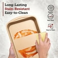 thumbnail image 5 of Bakdcore 9x13 Baking Pan, Deep Size Cake Pan for Baking Nonstick, Heavy Duty Carbon Steel Cake Pan for Brownie Lasagna Casserole 13 x9 , Oven Safe, Golden, 5 of 7
