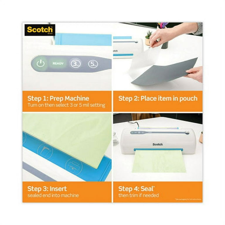 Self-Sealing Laminating Pouches, 9.5 mil, 3.88 Self-Sealing Laminating Pouches, 9.5 mil, 3.88