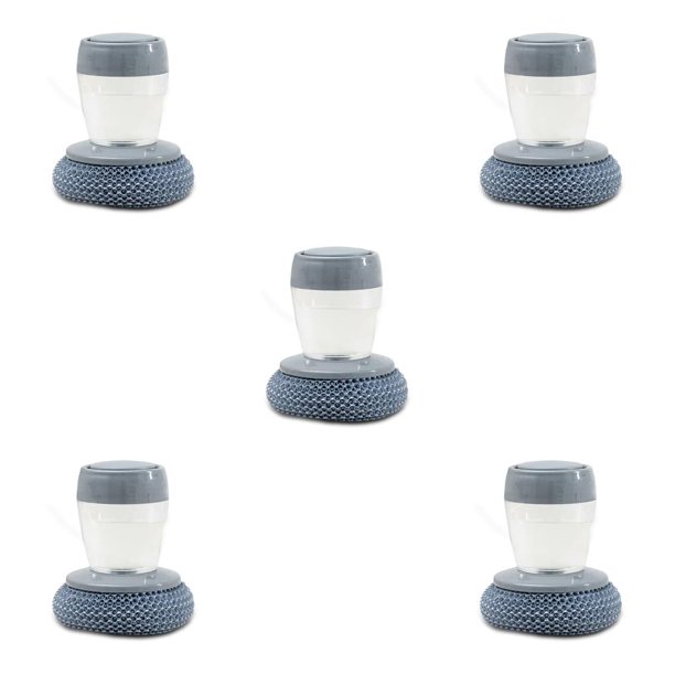 Yuarrent Suministros de limpieza Utensilios de cocina Líquido de Presione hacia fuera Material de PET Dispensador de jabón Cepillo de palma para Añadir PET líquido 5piezas Yuarrent CBP192238
