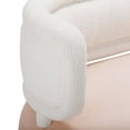 thumbnail image 6 of Tov Furniture Tischa Cream Boucle & Blush Velvet Sofa, 6 of 9