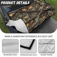 thumbnail image 6 of Whosucclay Tree Branch Camo Anti-Fade Golf Cart Seat Cover Anti-Slip for Club Car EZGO Yamaha Icon, 4 Front Pockets Golf Cart Seat Protector, 6 of 7