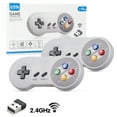 thumbnail image 3 of 2.4 GHz Wireless Controller for SNES Classic Edition&NES Classic Edition,LUXMO Wireless SNES USB Classic Controller Gamepad for Windows Laptop PC Mac Raspberry PI System（2 Pack）, 3 of 5