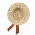 thumbnail image 4 of Women French Style Flat Top Bucket Hat For Summer Seaside Beach Casual Wear, Black, 4 of 7