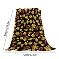 thumbnail image 3 of Antqov Fall Throw Blanket 39x28" Halloween Soft Warmer Fuzzy Pumpkin Leaves Blankets for Bed Couch Sofa Chair Living Room Supplies Thanksgiving Home Decoration for Women Men Gifts, 3 of 6
