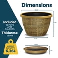 thumbnail image 2 of Whiskey Barrel Planters Lifemaster 10-Pack 25cm Plastic, 2 of 7