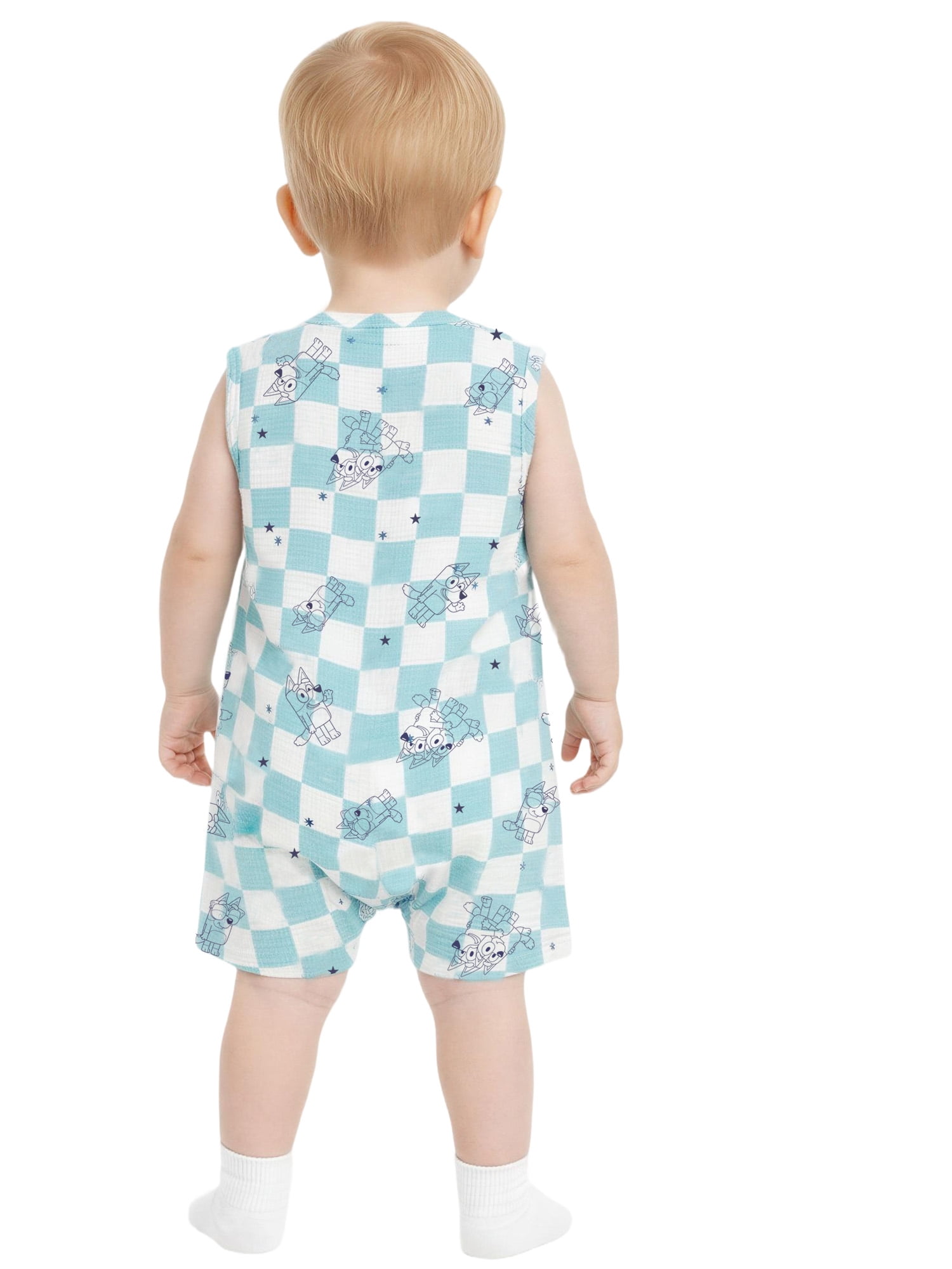 Bluey Baby Boy 2 Pack Rompers, Sizes 0/3 Months-24 Months
