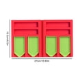 thumbnail image 4 of Transemion Practical Tray Organizer Multi-Boat Holder Jar Containers Kits Beading Storage Tray DIY Craft Red combination 1 1Set, 4 of 6