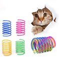 thumbnail image 1 of 4 Uds Juguetes Interactivos para Gatos Likrtyny Resortes en Espiral de Plástico Color Aleatorio, 1 of 8