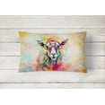 thumbnail image 2 of Hippie Animal Goat Throw Pillow 12 in x 16 in, 2 of 4