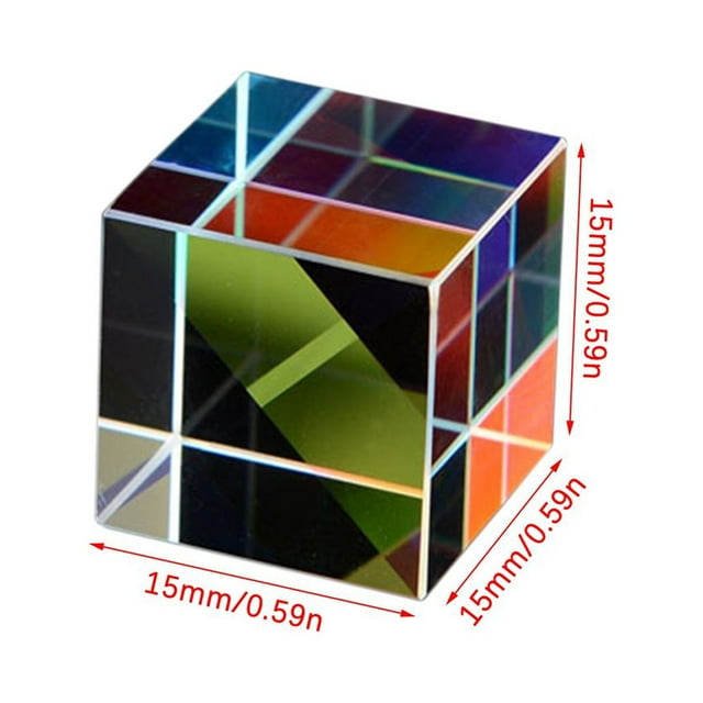 Chromatic Mirror Beamsplitter Optical Glass Mirror Dispersion Hexagonal Cube