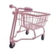 thumbnail image 4 of Mini carrito de compras, mini cesta de almacenamiento, modelo de carrito, lindo accesorio de fotografía. rosa, 4 of 9