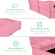 thumbnail image 4 of Songqin Large Outdoor Wooden Sand Box for Kids, Sandbox with Cover, Bench Seats Support up to 220 lbs, Bottom Liner for Drainage, Cedar Wood - Pink, 4 of 14