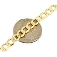 thumbnail image 5 of 10K Yellow Gold 6.50mm Hollow Plain Cuban Curb Link Chain Necklace 26 Inches, 5 of 5