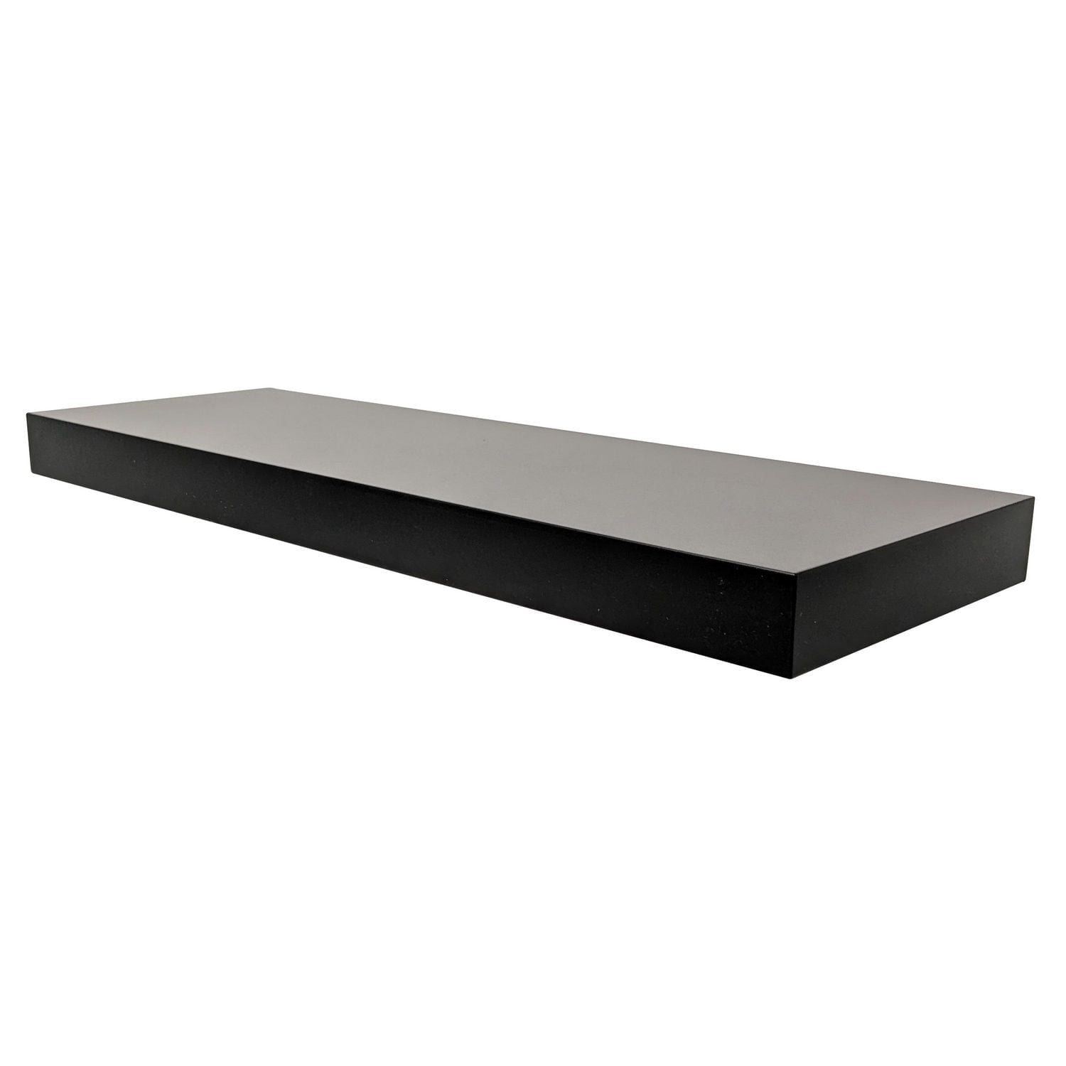 Hometrends 18 inch Black Floating Shelves - 2 PC Set