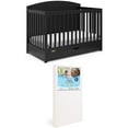 thumbnail image 5 of Graco Bellwood 5-in-1 Convertible Crib with Drawer and Premium Crib & Toddler Mattress Bundle, Black, 5 of 12