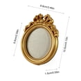 thumbnail image 6 of 4.13in Vintage Gold Resin Mini Photo Frame Ornament, Christmas Tree Hanging DIY Picture Frame, Holiday Family Photo Keepsake Decor, 6 of 6